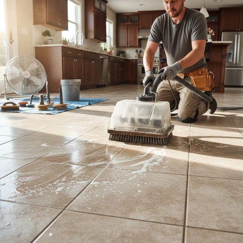 Floor Grout Cleaning