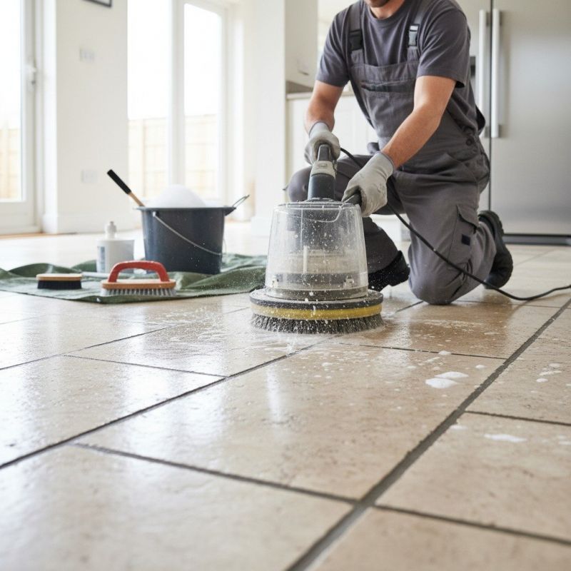 Floor Grout Cleaning